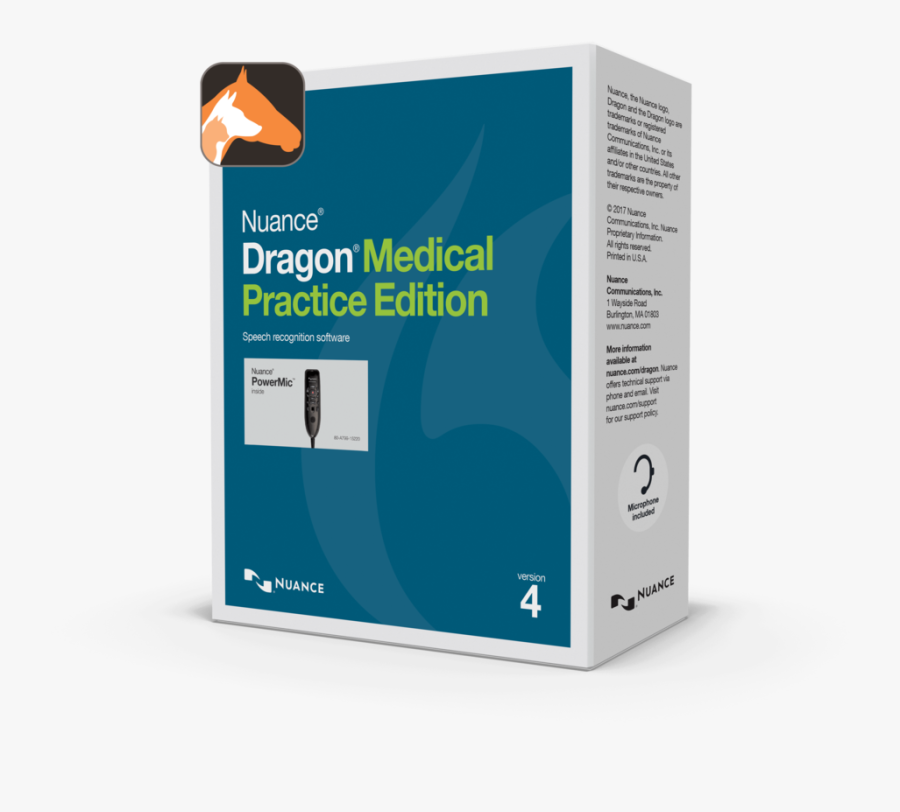 Dv Box W Powermic - Dragon Medical Practice Edition 4, Transparent Clipart
