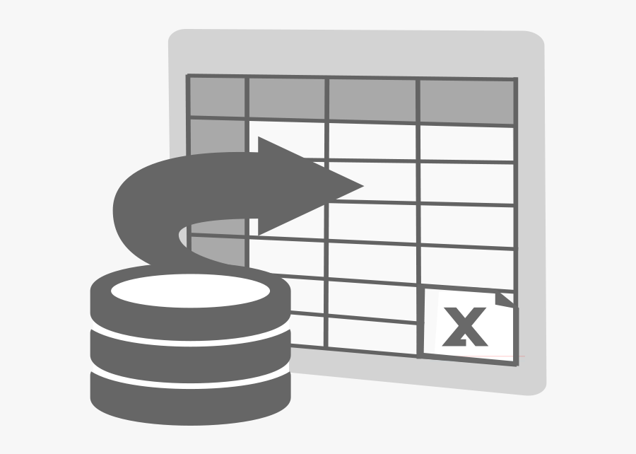 Import To Excel Icon - Data Import Icon Png, Transparent Clipart