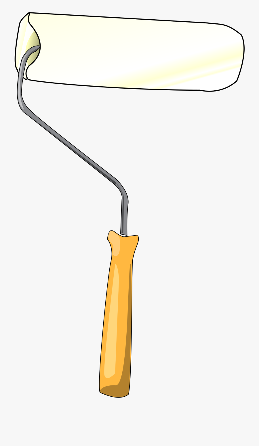 Paint Roller,line,angle - Paint Roller Clipart, Transparent Clipart