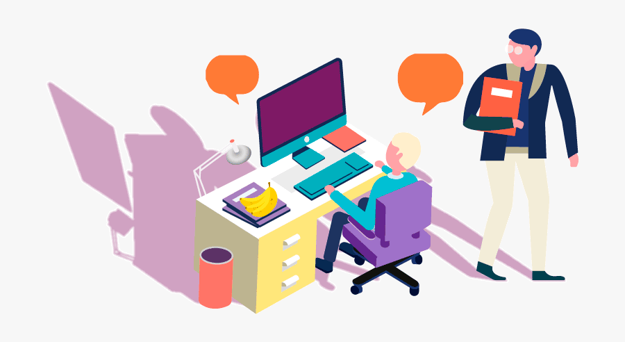 To Collect Their Opinion And Advise Them In Workplace - Employee Gif Transparent, Transparent Clipart