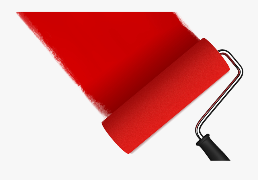Transparent Red Paint Png - Red Paint Roller Png, Transparent Clipart