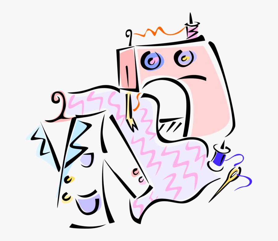 Transparent Sewing Stitches Clipart - Машиноведение, Transparent Clipart