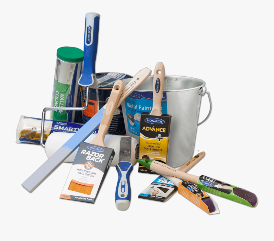 Monarch Paint Brush, Rollers And Other Accessories - Cat Rollers Png, Transparent Clipart