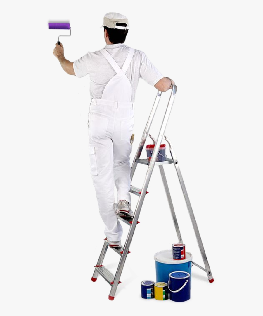 #edits #painter #paint #roller #art #artist #stickers - Man Painting Wall Png, Transparent Clipart
