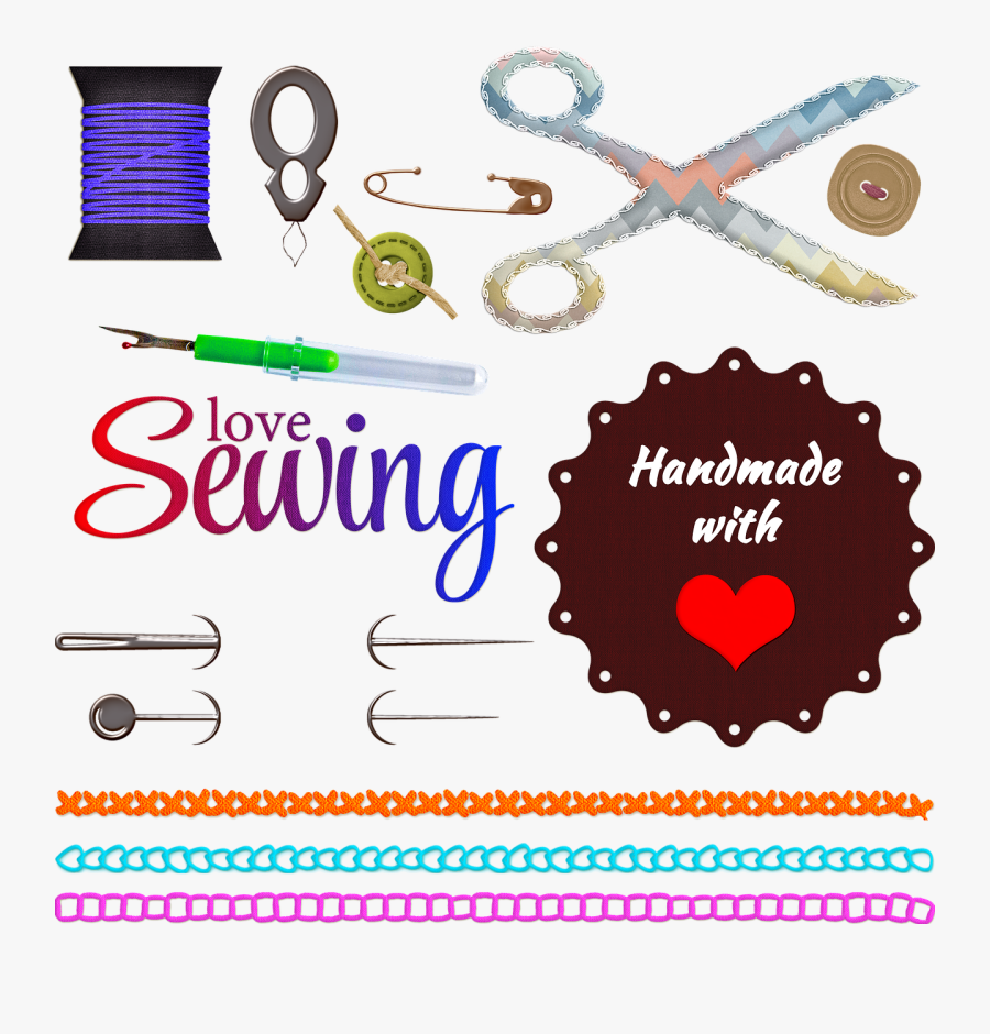 Sewing Buttons Sewing Notions Sewing Stitches - Notions, Transparent Clipart