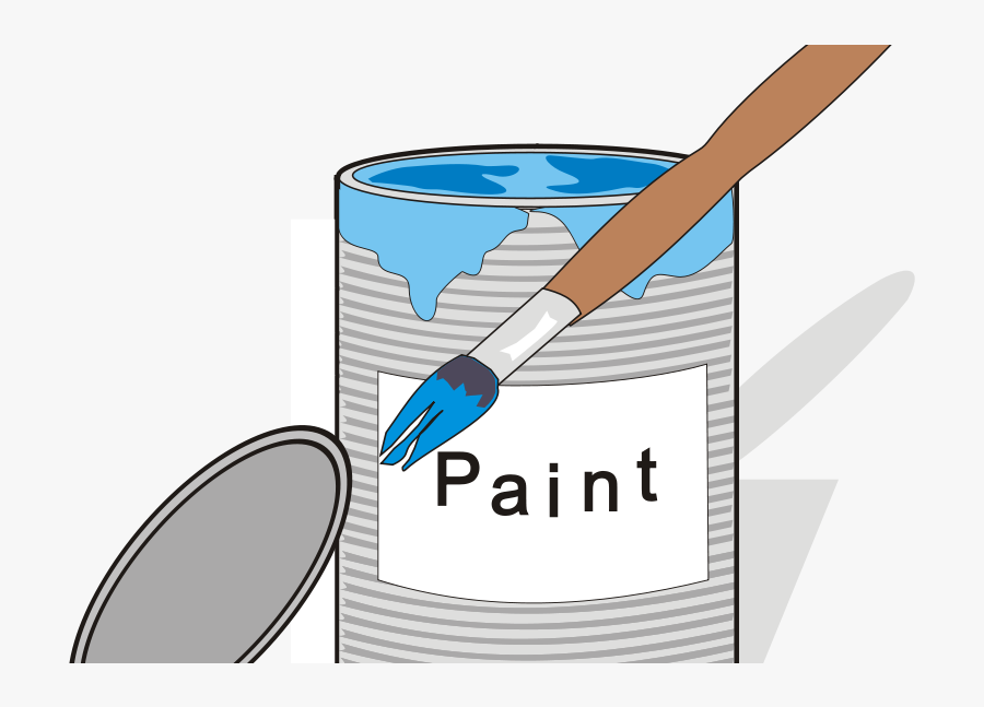 Paint Tin Can And Brush 1 - Imagenes Animadas De Pintura, Transparent Clipart