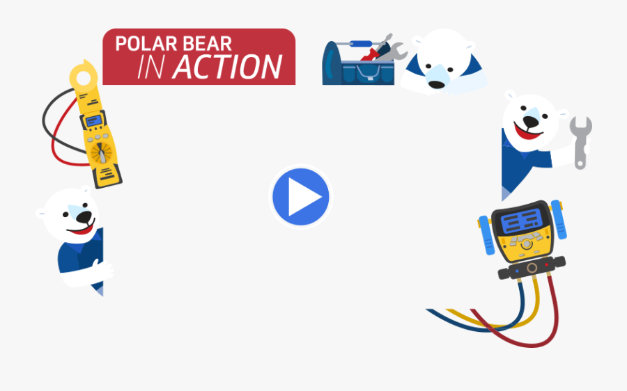 Polar Bear Conditioning Residential, Transparent Clipart