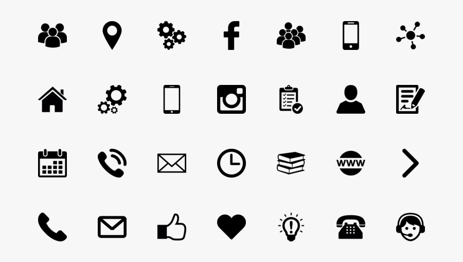 Clip Art The Largest Database Of - Contact Flat Icons Png, Transparent Clipart