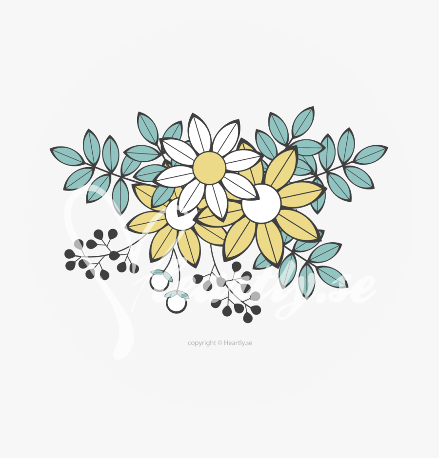 Flower Clipart Embroidery - Plate, Transparent Clipart