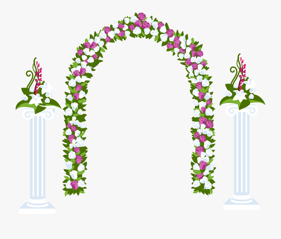 Floral Arch And Columns - Zahoor Janab E Zainab Sa, Transparent Clipart