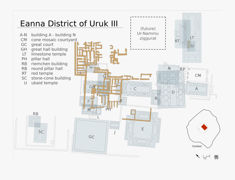 Transparent Ziggurat Clipart - Eanna District At Uruk, Transparent Clipart