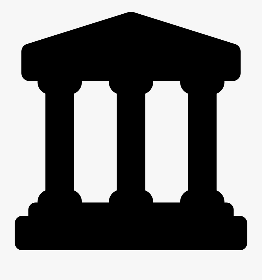 Bank Building With Svg Png Icon Free - Greek Pillars Png Icon, Transparent Clipart