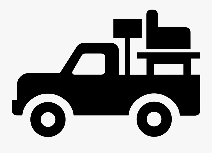 Argentina Clipart Truck - Moving Van Clip Art Black And White, Transparent Clipart