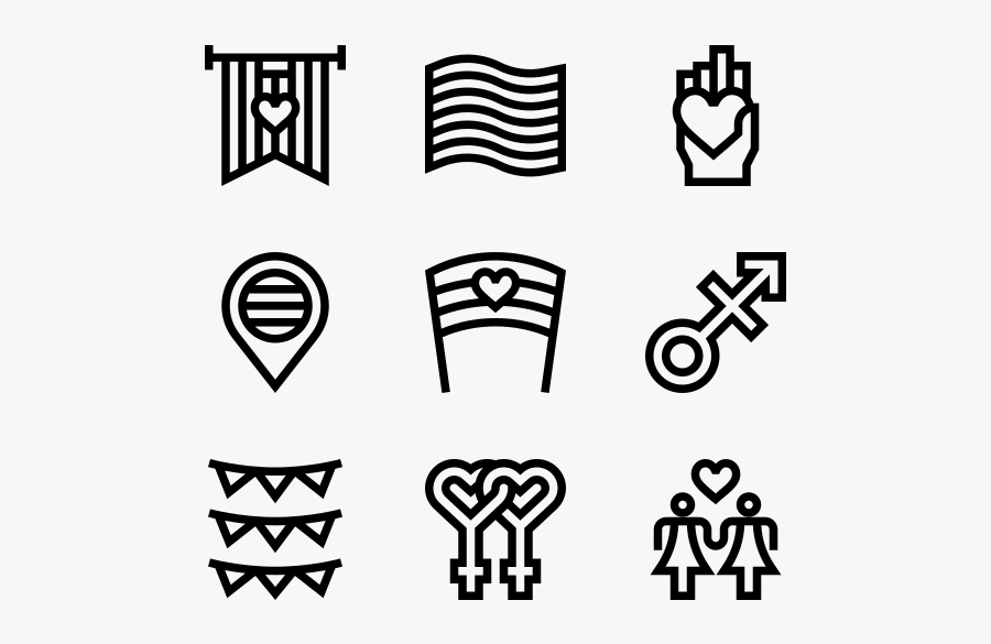 World Pride - Leadership Icon Ppt, Transparent Clipart