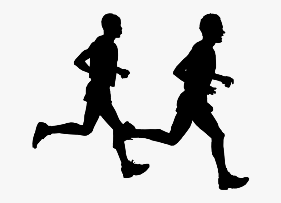 Running Jogging Silhouette Clip Art Download - Silhouette, Transparent Clipart