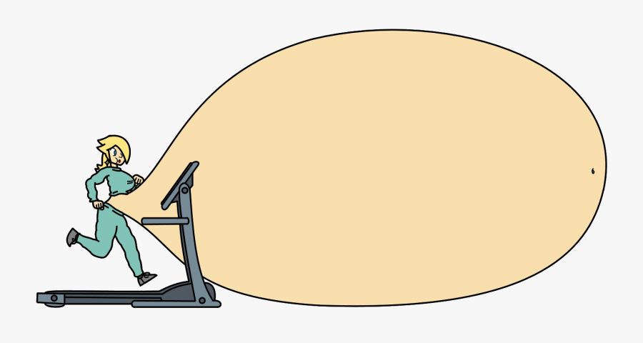 Rosalina Jogging Off The Belly Weight By 23whiskers1 - Illustration, Transparent Clipart