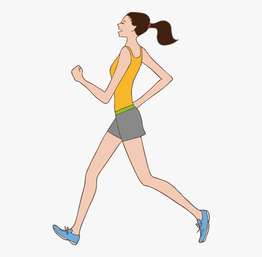 Running, Woman, - Sprint, Transparent Clipart