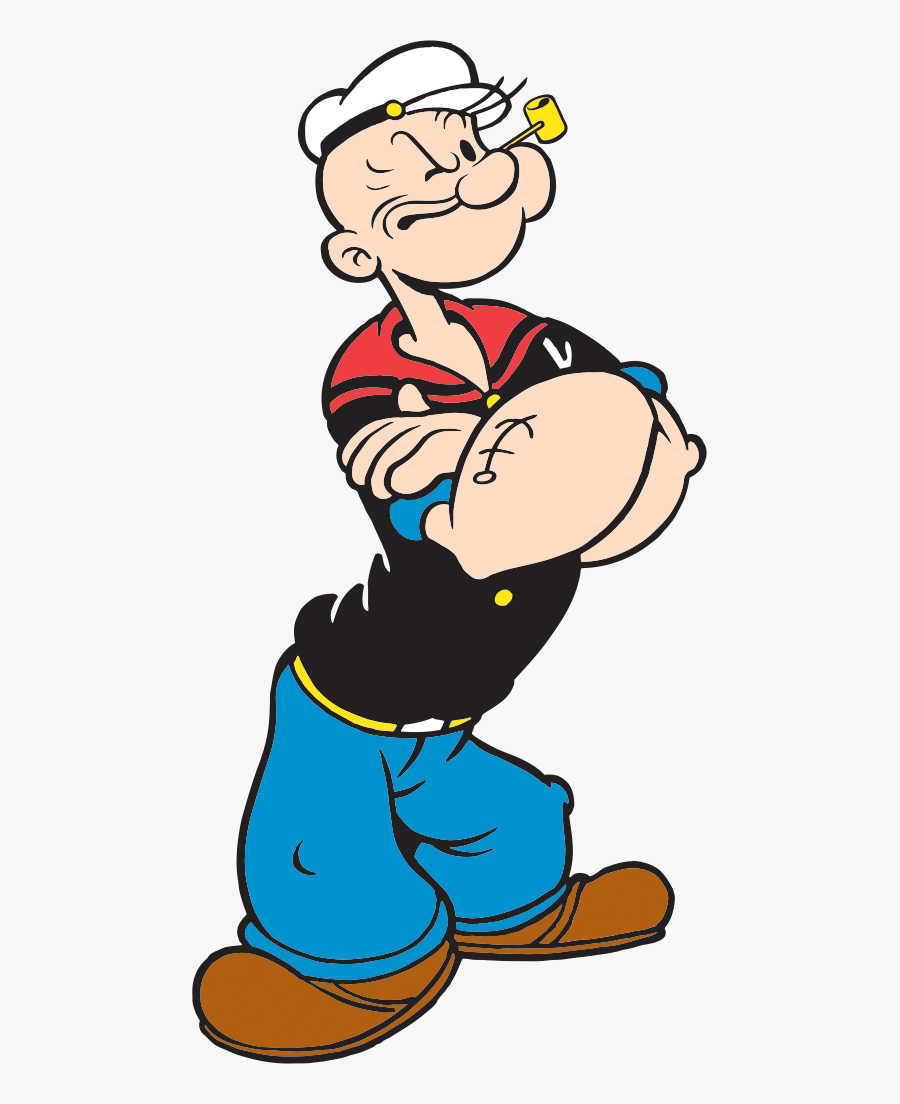 Popeye Stands For Sailor Life, Strong And Spinach - Popeye Png, Transparent Clipart