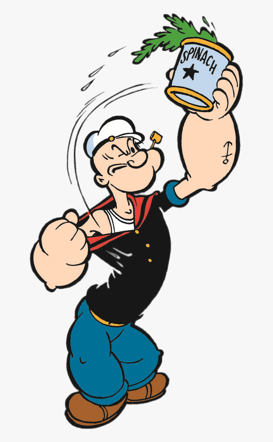 Transparent Thumbs Up And Down Png - Popeye Png, Transparent Clipart