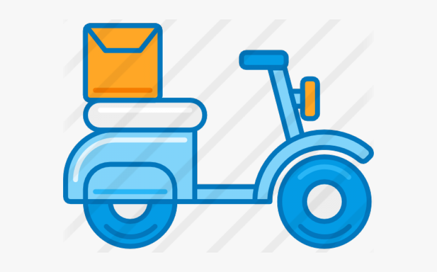 Delivery Clipart Bike Delivery - Delivery Bike Icon Png, Transparent Clipart
