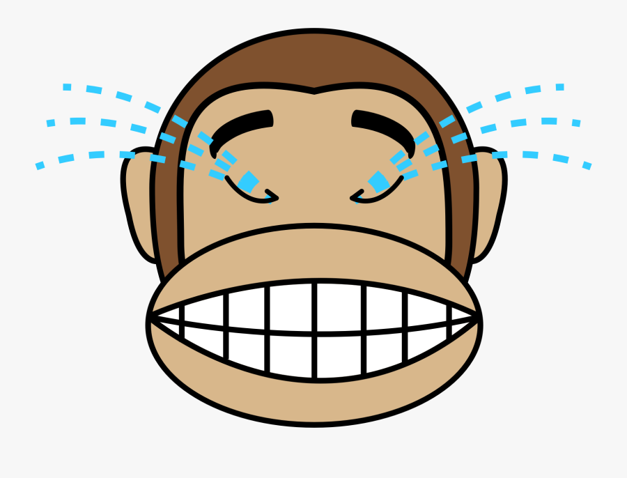 Human Behavior,head,happiness - Monkey Emoji Png, Transparent Clipart