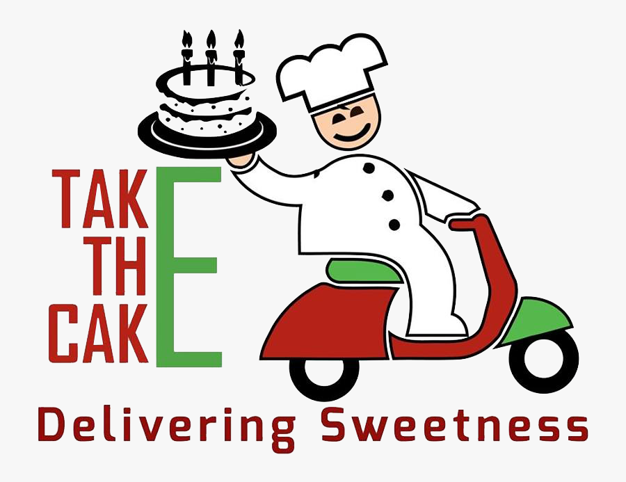 Logo Clipart Cake - Delivering A Cake Cartoon, Transparent Clipart