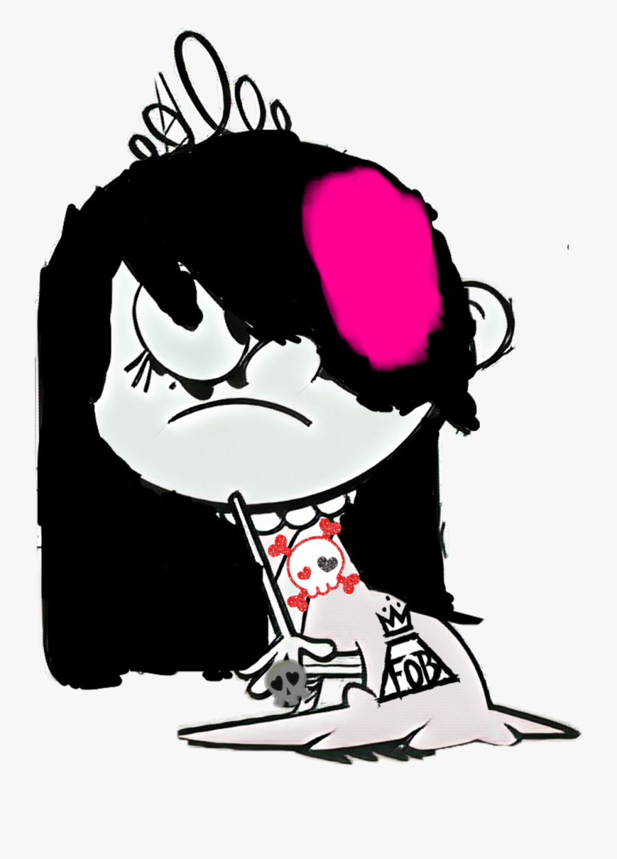 Emo Lola Loud, Transparent Clipart