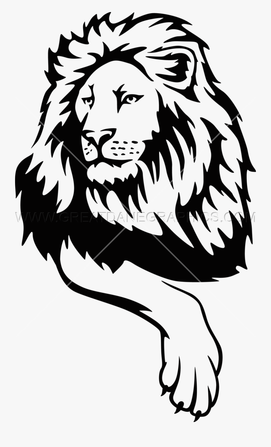 Transparent Proud Clipart - Black And White Lion Clip Art, Transparent Clipart