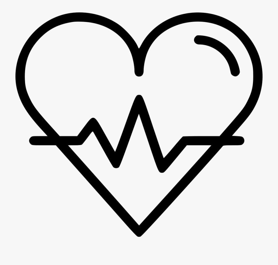 Transparent Heart Beat Png - Heart With Beat Icon, Transparent Clipart