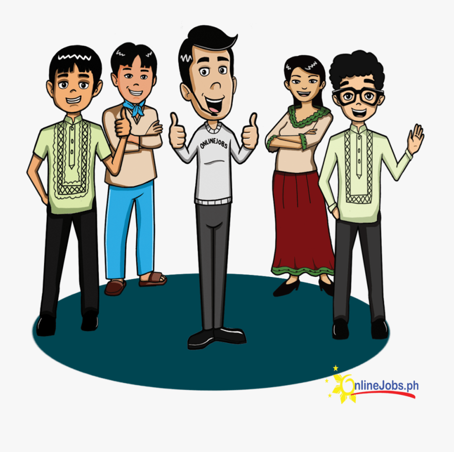 Filipino And Foreigner Clipart, Transparent Clipart