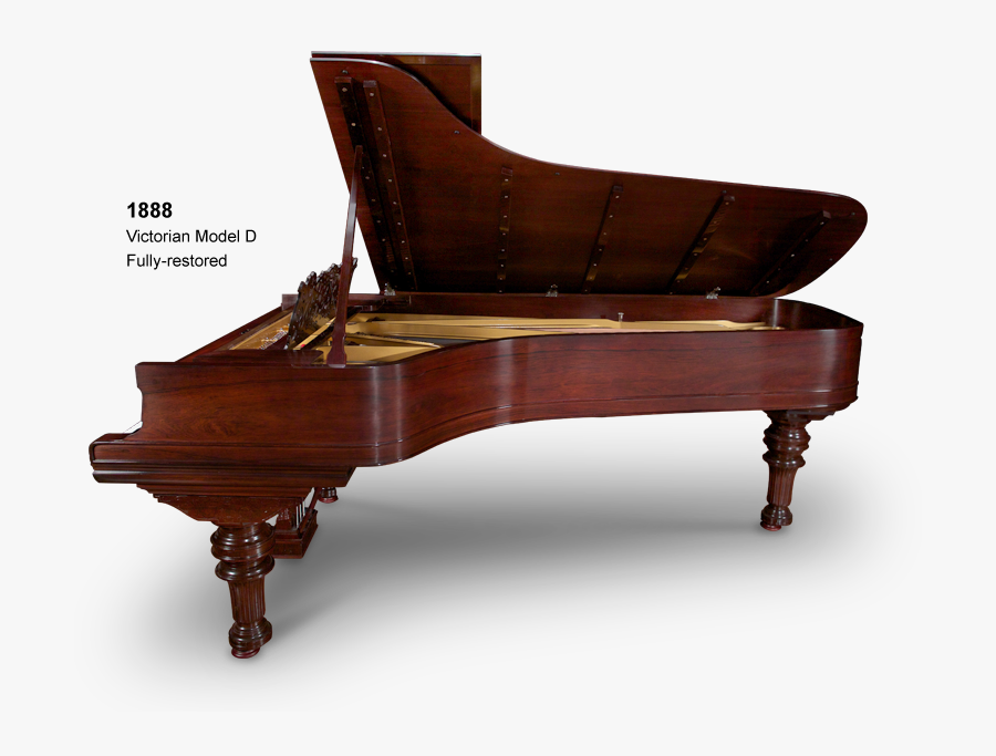 1888 Victorian Model D Fully-restored - Fortepiano, Transparent Clipart