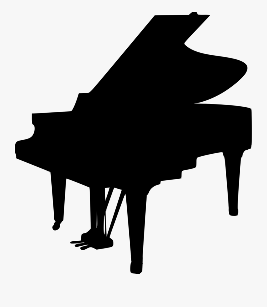 Baby Grand Piano Silhouette, Transparent Clipart