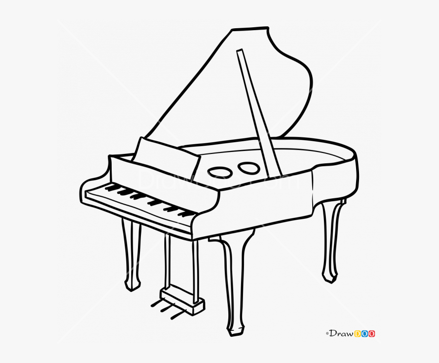 Collection Of Free Piano Drawing Detailed Download - Fortepiano, Transparent Clipart