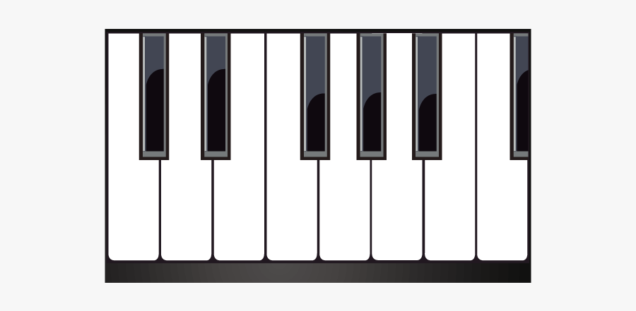 Musical Keyboard Piano - Keyboard Piano Vector Png, Transparent Clipart