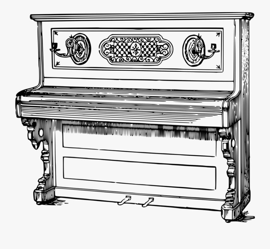 Musical - Desenho De Piano De Armario, Transparent Clipart