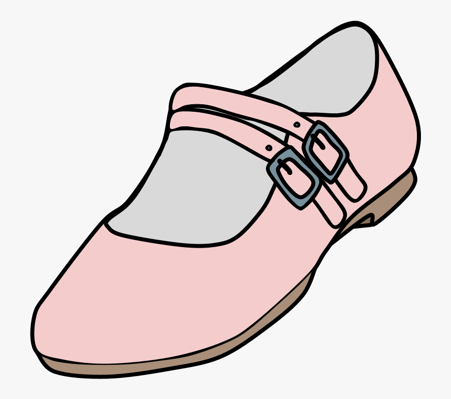 Mary Janes, Two Straps, Buckle, Pink, Transparent Clipart