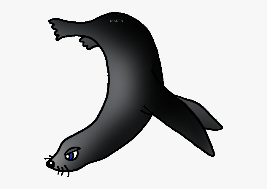 Free Animals Clip Art By Phillip Martin, Sea Lion - Sea Lion Swimming Clipart, Transparent Clipart