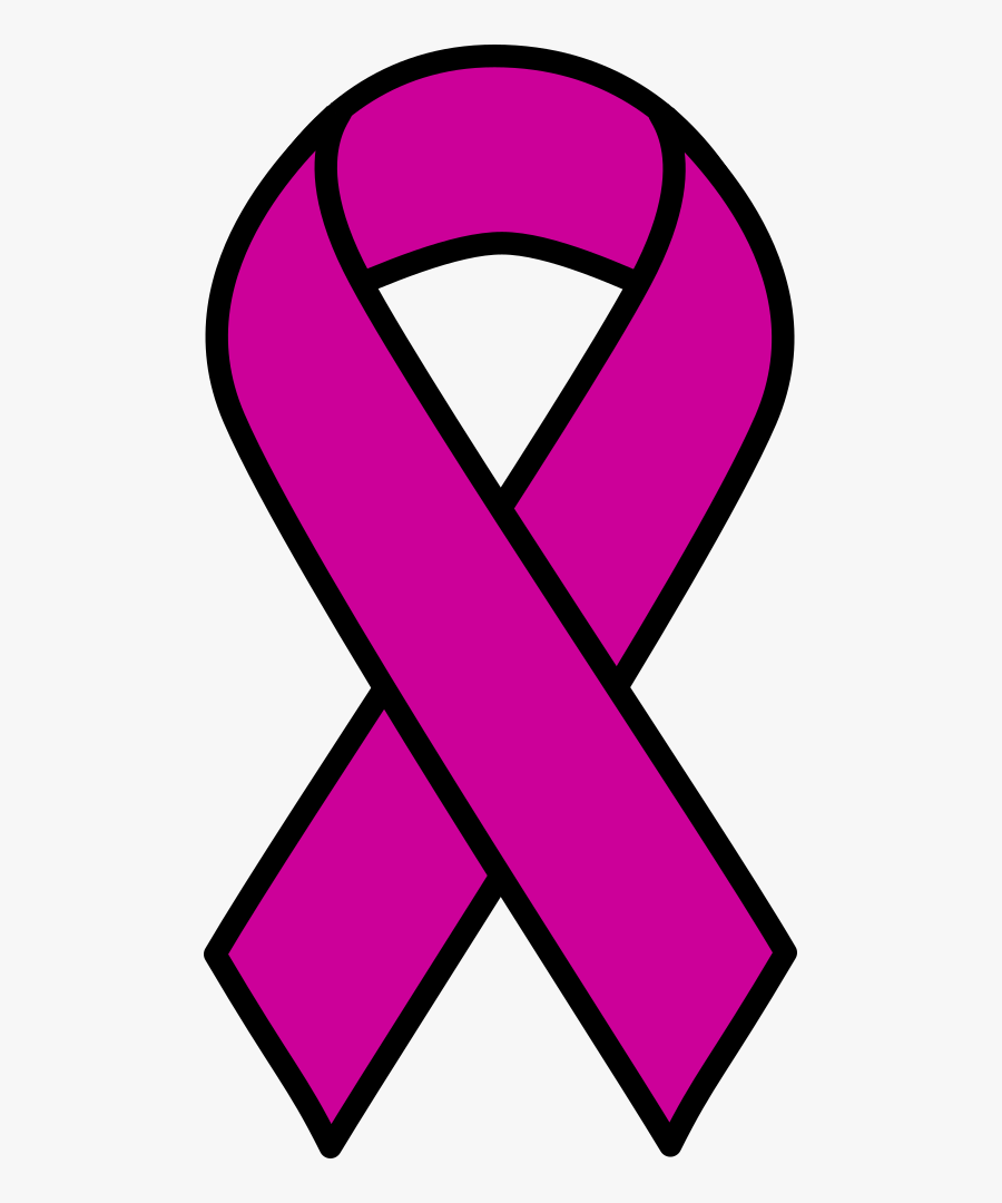 Onlinelabels Clip Art Purple - Cancer Awareness Ribbon Svg, Transparent Clipart
