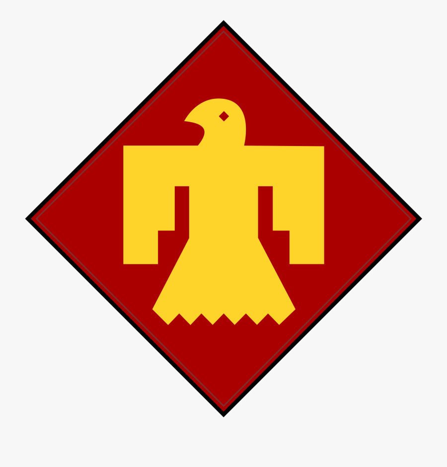 45th Infantry Insignia - 45th Infantry Thunderbird, Transparent Clipart