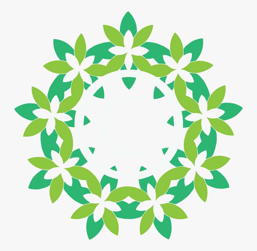 Explore Flower Frame, Art Clipart And More Flower Abstract - กรอบ วิน เท จ สี เขียว, Transparent Clipart