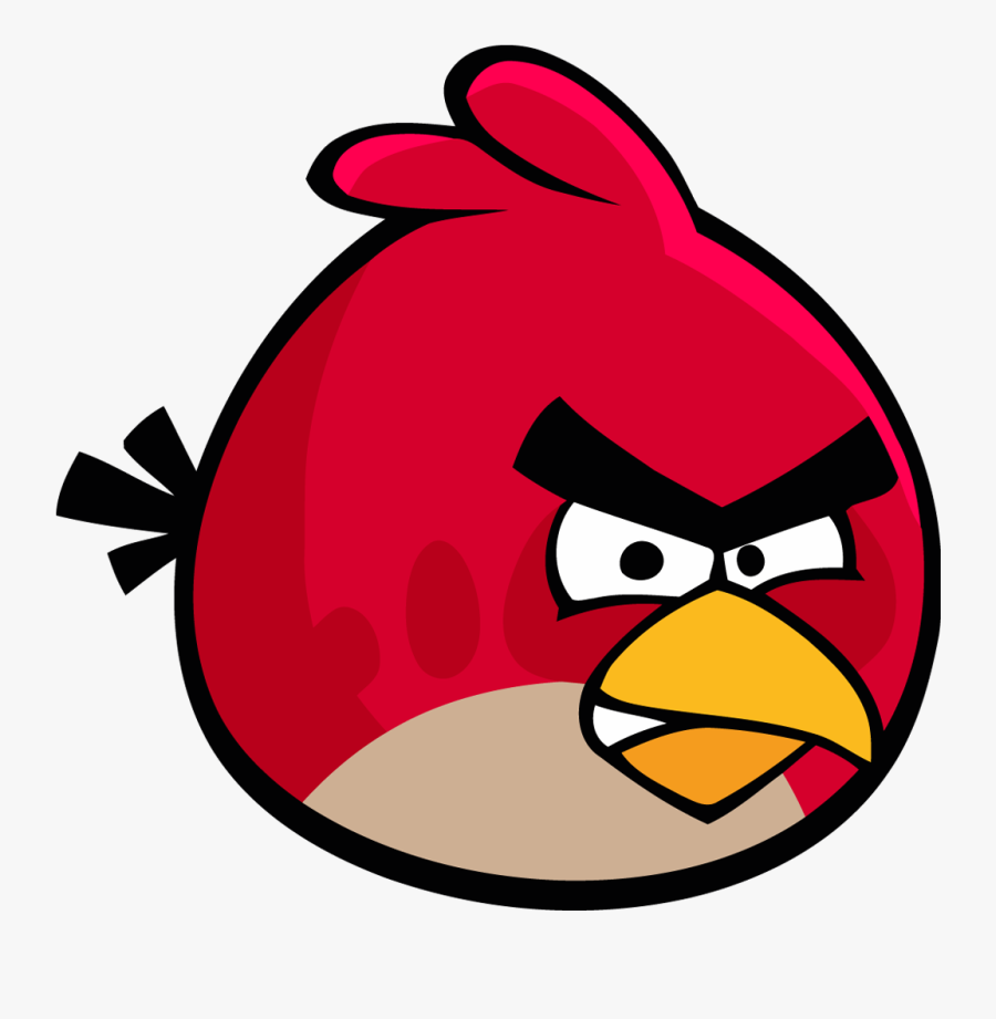 Red Angry Birds Game, Transparent Clipart