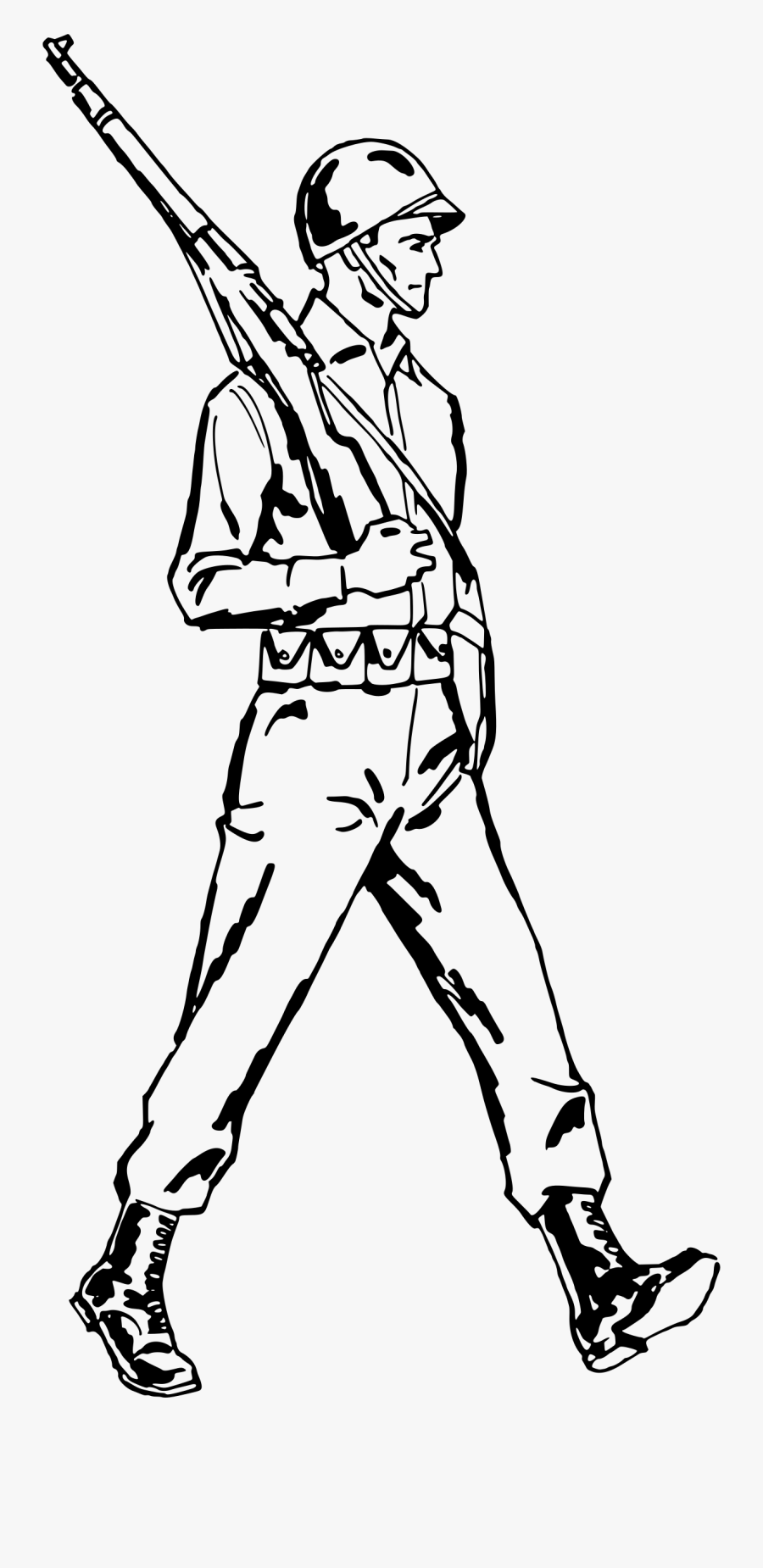 Soldier Marching Clip Arts, Transparent Clipart