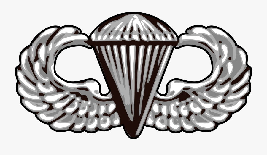 Transparent Parachutist Clipart - Parachutist Badge, Transparent Clipart