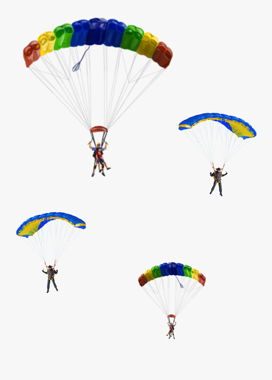 #ftestickers #parachute #adventure #parachutist #people - Parachuting, Transparent Clipart