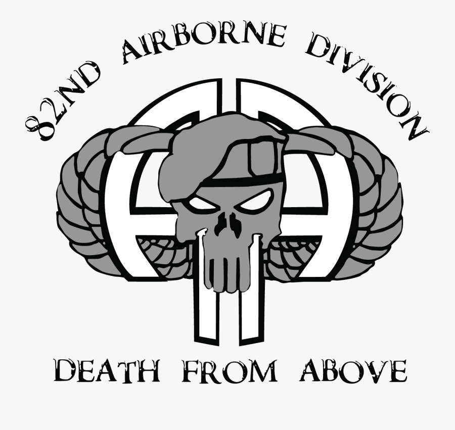 82nd Airborne Punisher Logo Clipart, Transparent Clipart