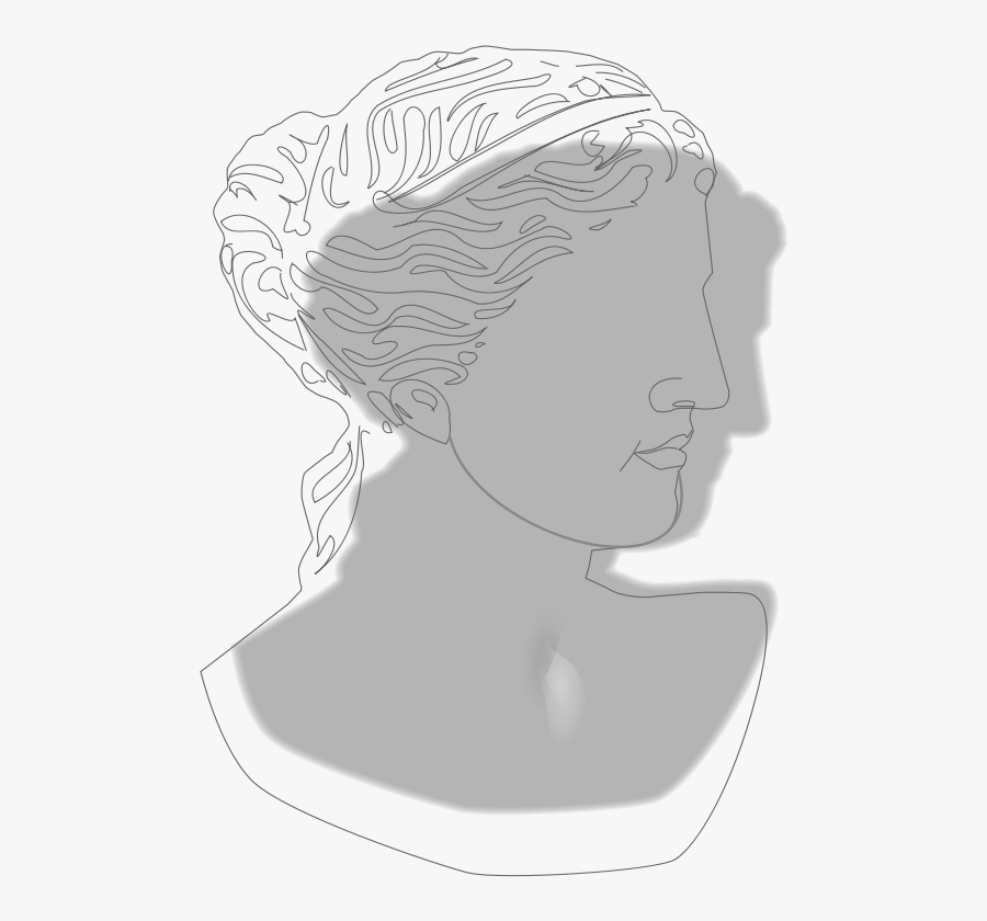 Venus De Milo-portrait - Venus De Milo, Transparent Clipart