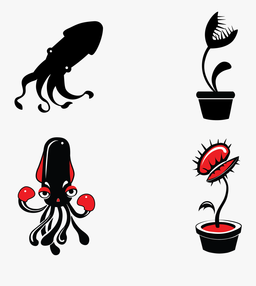 Venus Flytrap Icon Art Clipart , Png Download - Venus Fly Trap Designs, Transparent Clipart