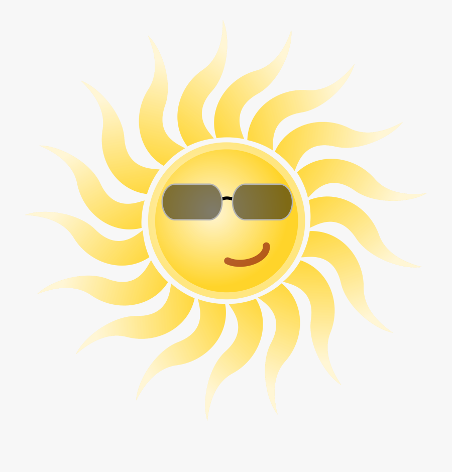 Smiling Sun Clipart 15, - Sun With Sunglasses Png, Transparent Clipart