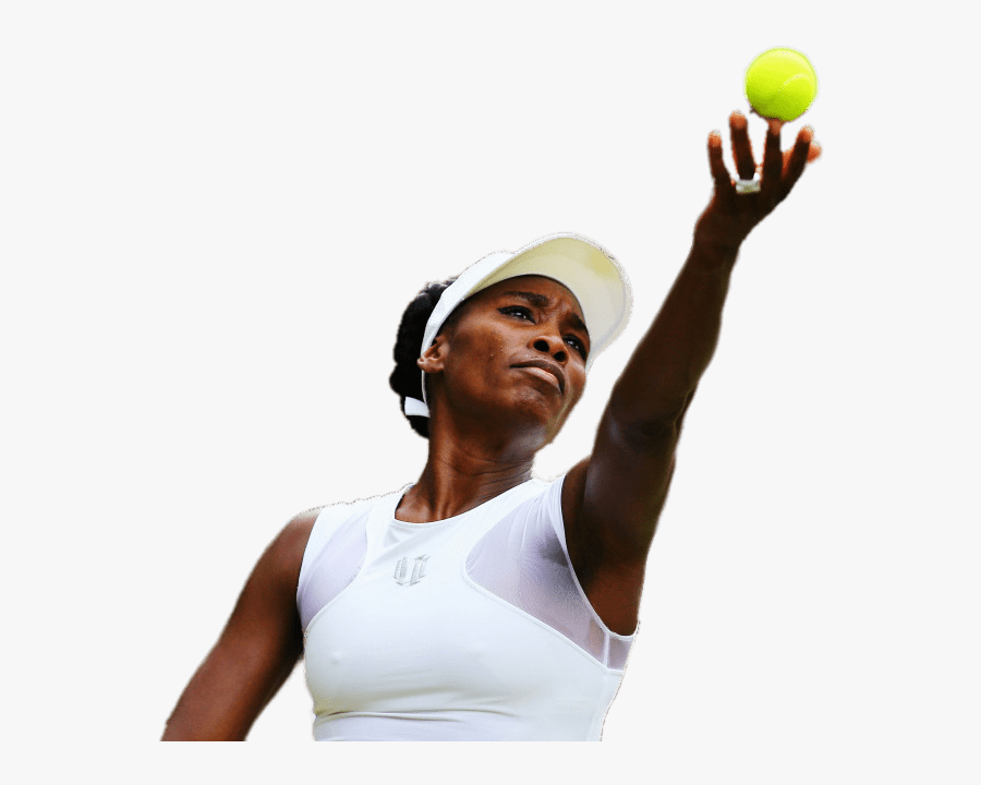 Venus Williams Throwing The Ball - Venus Williams No Background, Transparent Clipart