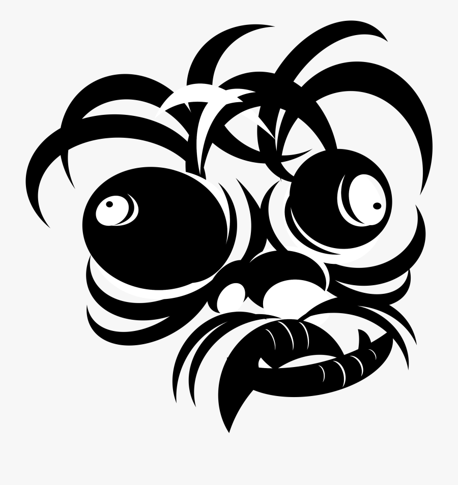 Clipart - Crazy Monkeys Stencil, Transparent Clipart